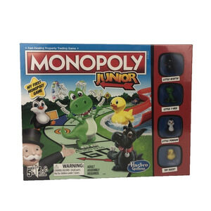Monopoly Junior Kids‎ Games Hasbro Gaming 5+ T-Rex Scottie Penguin Ducky NEW